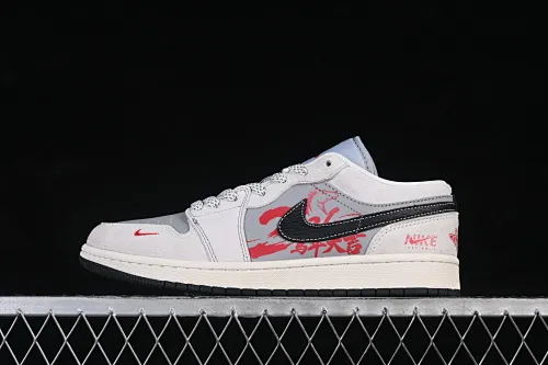All categories Air Jordan Jordan series basketball shoes Air Jordan 1 Low High-end customized low-top sneakers Air Jordan 1 Low AJ1 Qiao 1 is auspicious in the Year of the Horse, good fortune is in full swing High-end customized low-top retro basketball shoes JP2026-126